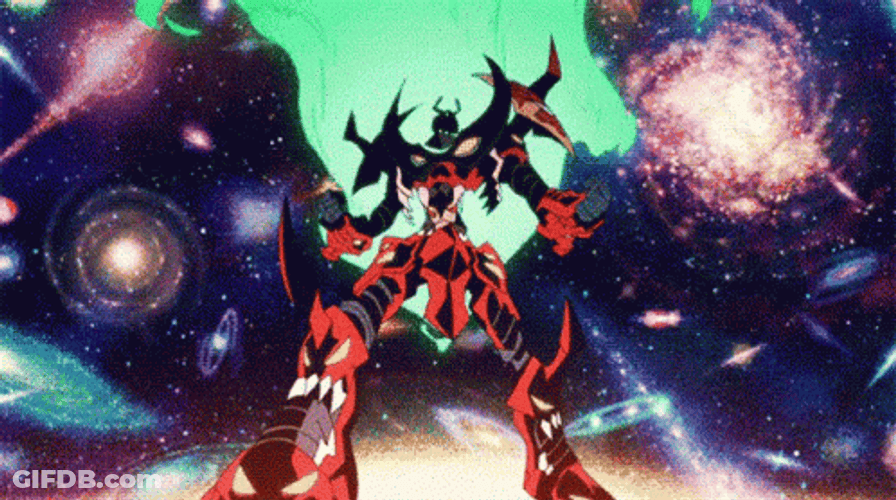 Gurren Lagann Mecha Japanese Robot Anime GIF