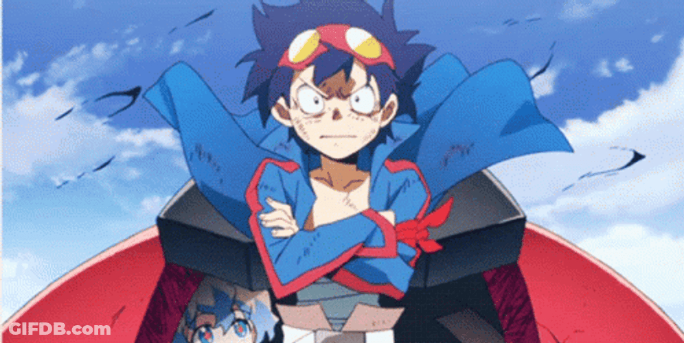Gurren Lagann Simon The Digger Bro Anime GIF