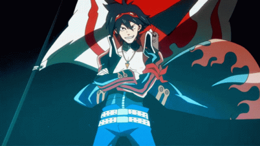 Gurren Lagann Simon The Digger Standing Anime GIF