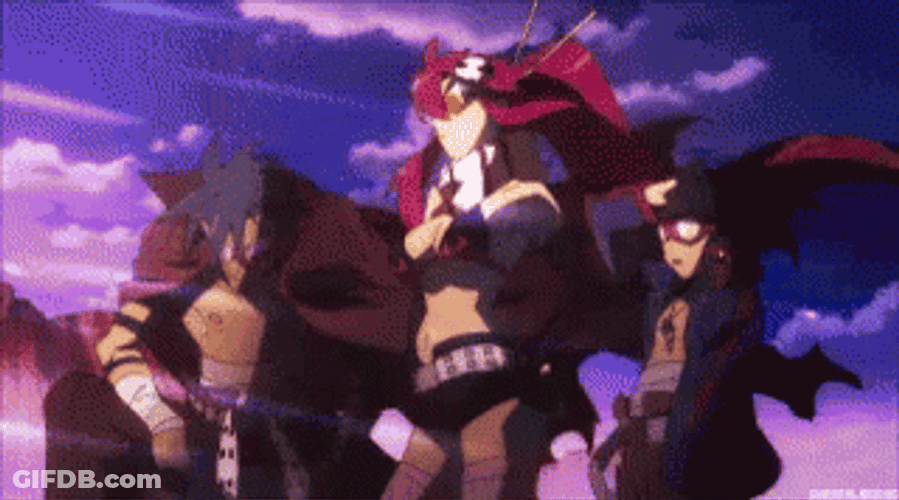 Gurren Lagann Waiting For Someone Anime GIF