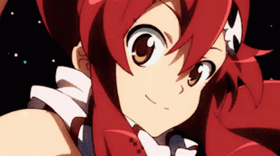 Gurren Lagann Yoko Littner Salute Anime GIF