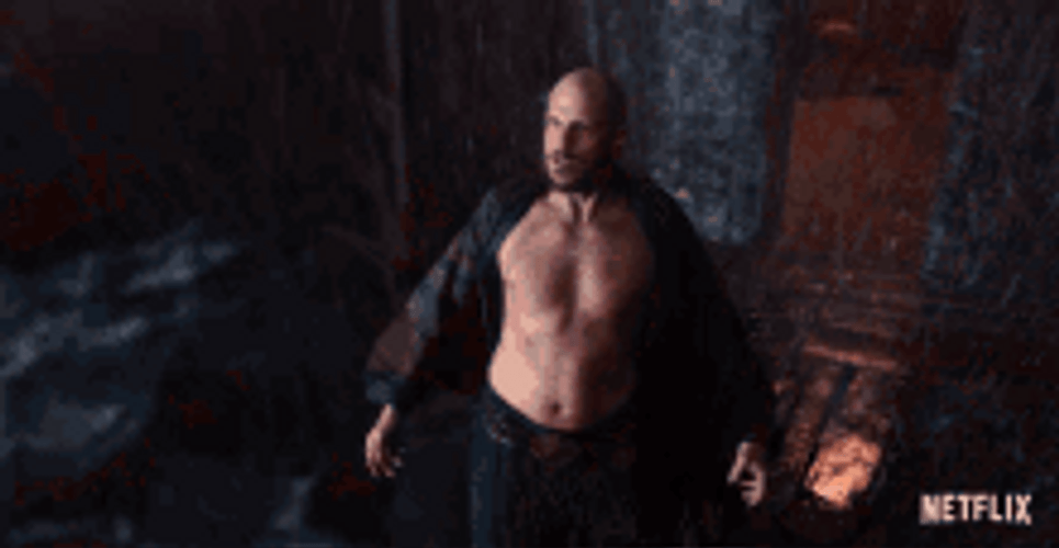 Gustaf Skarsgård Standing On Storm GIF