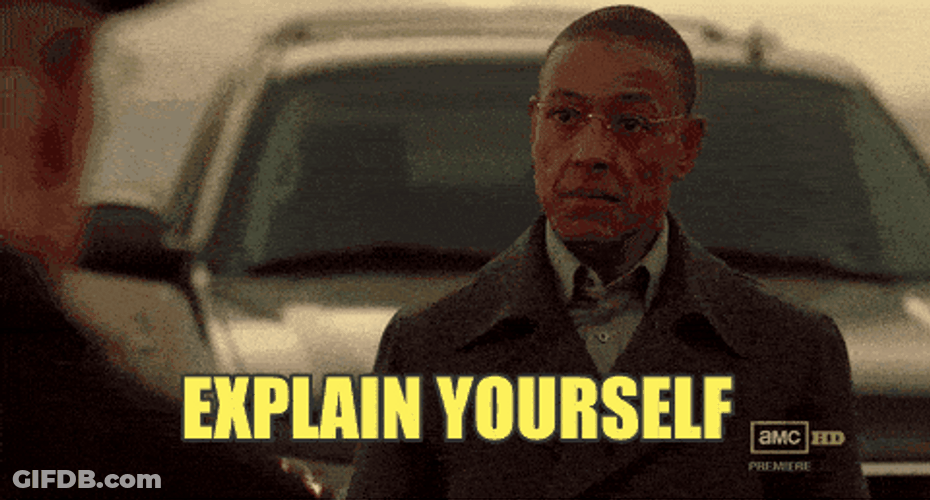 Gustavo Fring Explain Yourself GIF