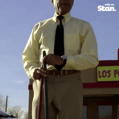 Gustavo Fring Looking At His Watch GIF