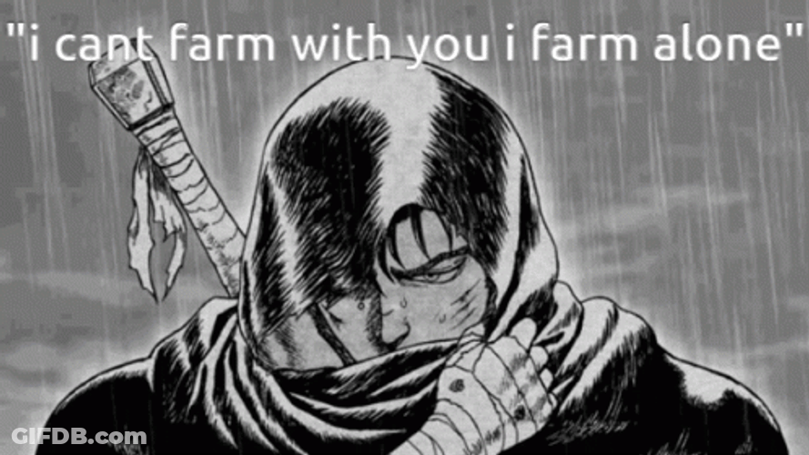 Guts Berserk Can't Farm With You GIF