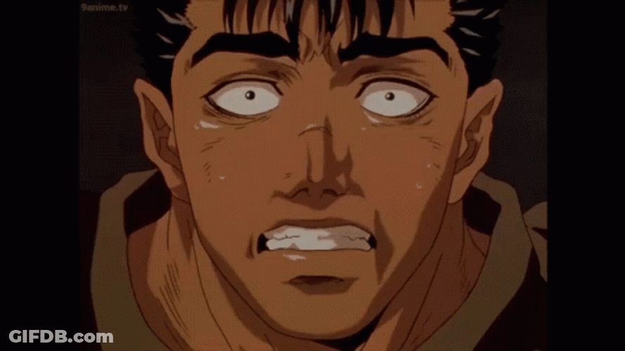 Guts Berserk Creeped Out GIF