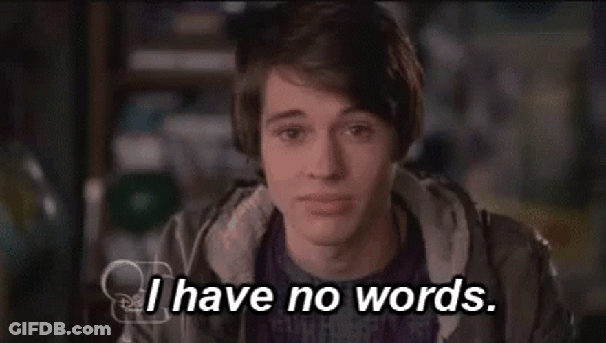 Guy Admitting No Words GIF
