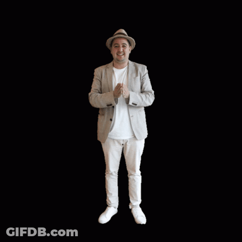 Guy Animated Welcome Home Text GIF