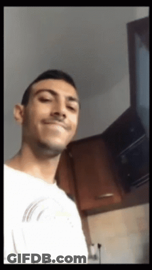 Guy Bursts Out Drinking Water GIF