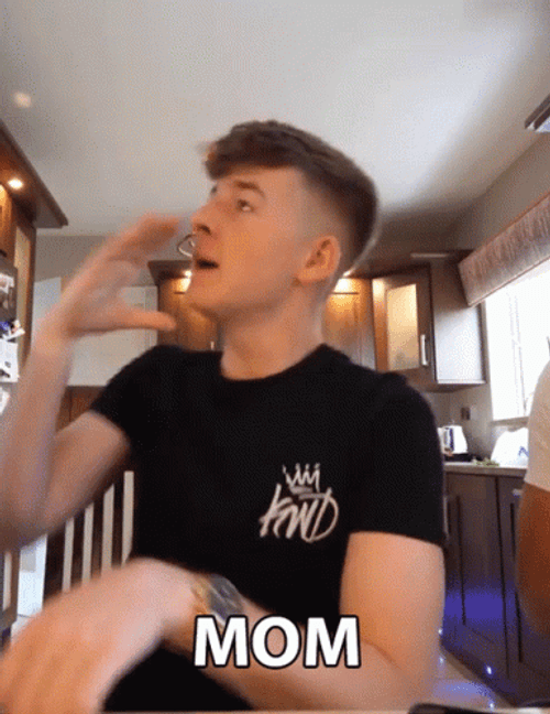 Guy Calling Mom GIF