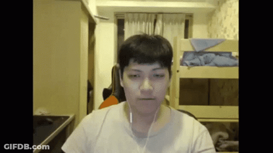 Guy Covering Eyes During Flashbang GIF