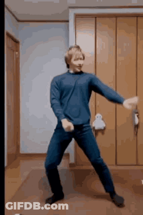 Guy Crazy Dancing In A Room GIF