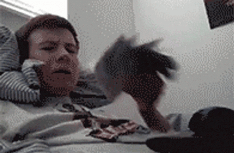 Guy Crying While Flaunting Money GIF