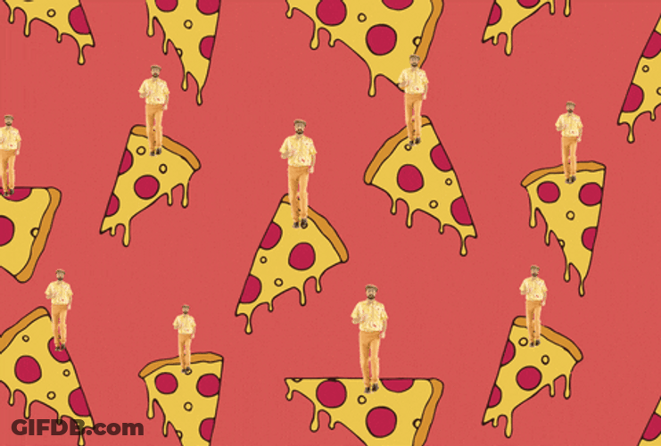 Guy Dancing On Pizza Party GIF