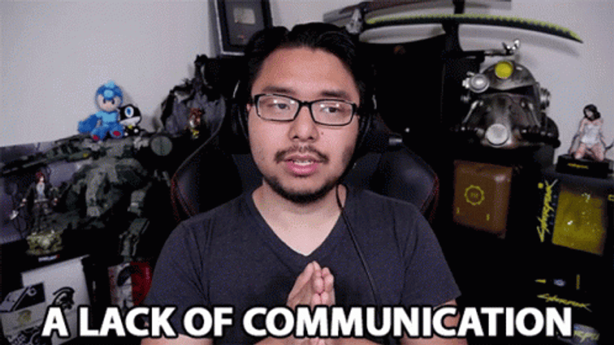 Guy Discuss Lack Communication GIF