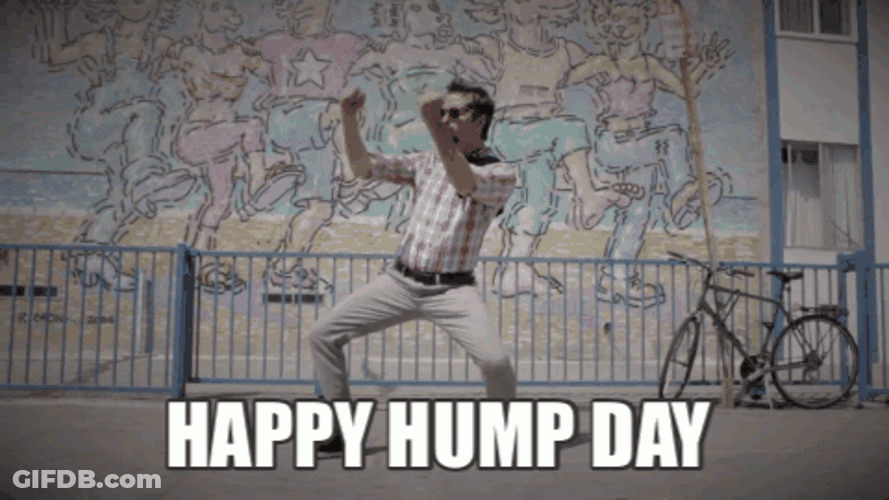 Guy Doing Crazy Hump Day Dance GIF