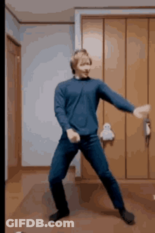 Guy Doing Funny Dance With Hands GIF