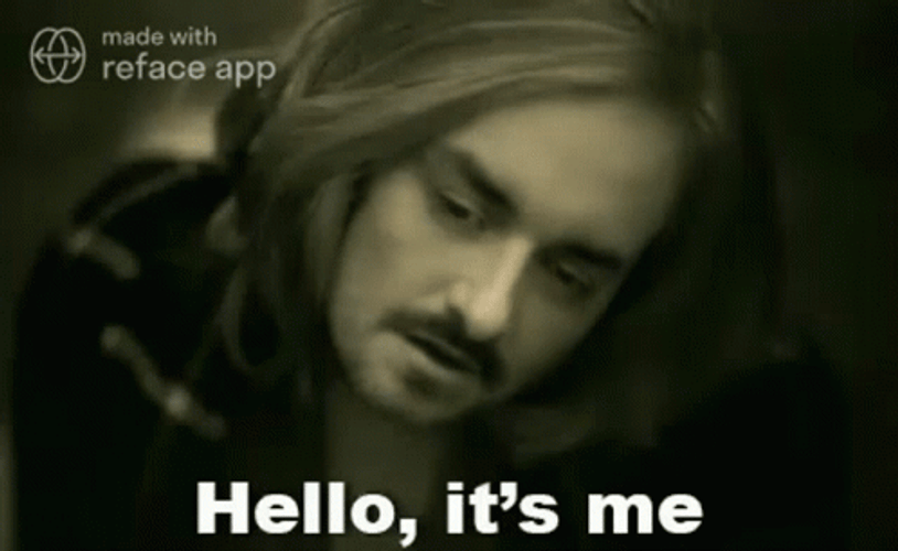 Guy Doing Parody Adele Hello It's Me GIF