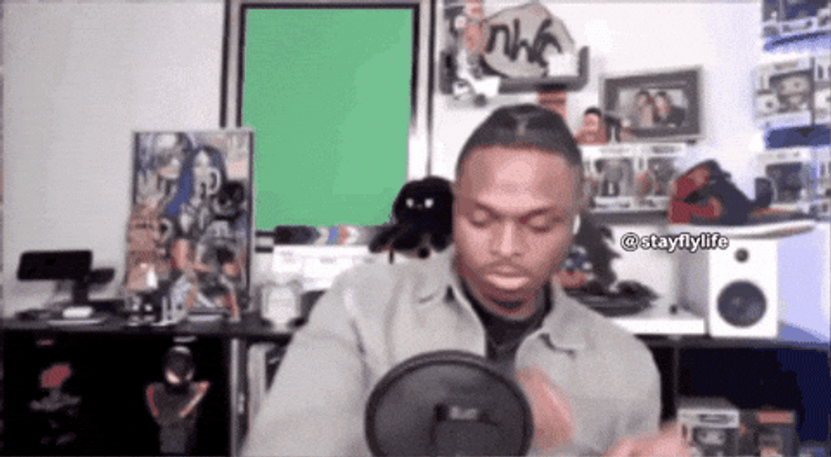Guy Doing Swerve Hands Up And Down GIF