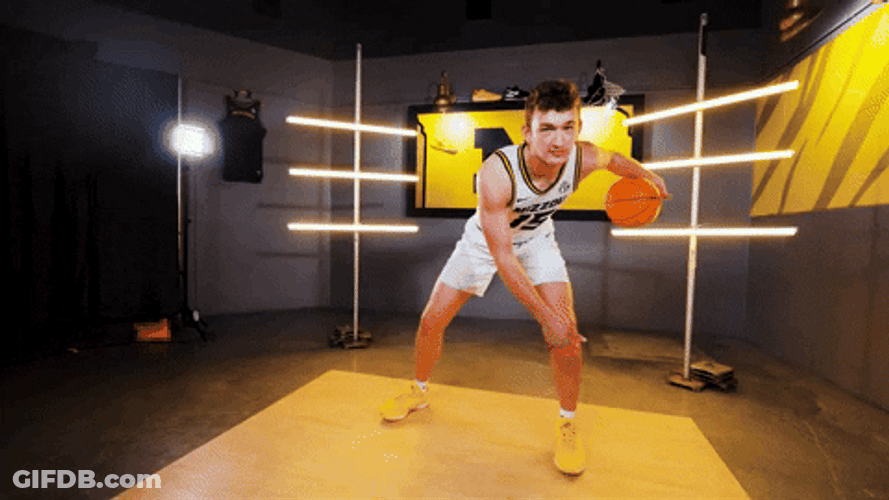 Guy Dribbling Mizzou GIF