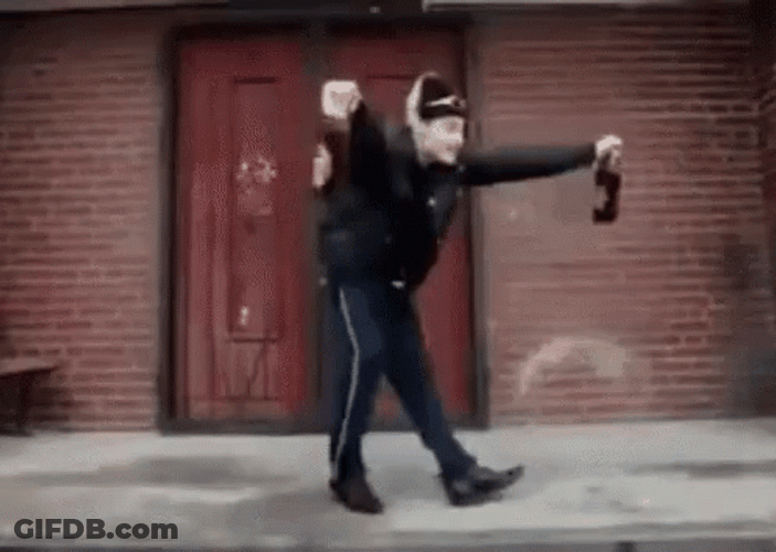 Guy Exaggerated Russian Dance GIF