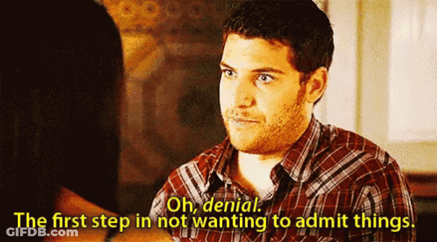 Guy Explaining About Denial GIF