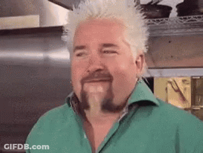 Guy Fieri Eating Pasta GIF