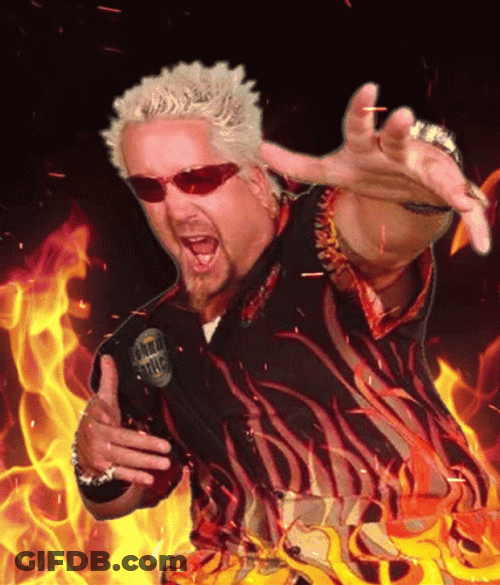 Guy Fieri Fire Background GIF
