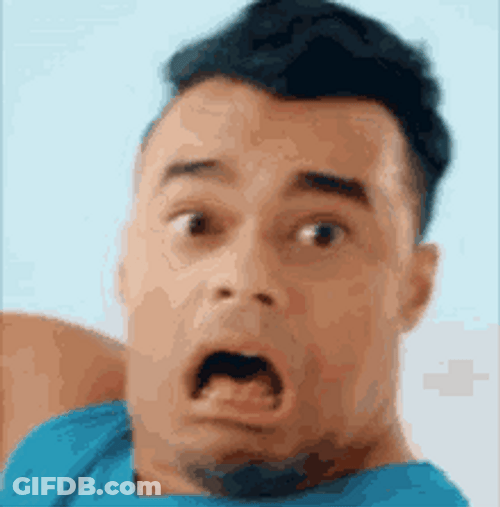 Guy Funny Reaction Surprised Face GIF