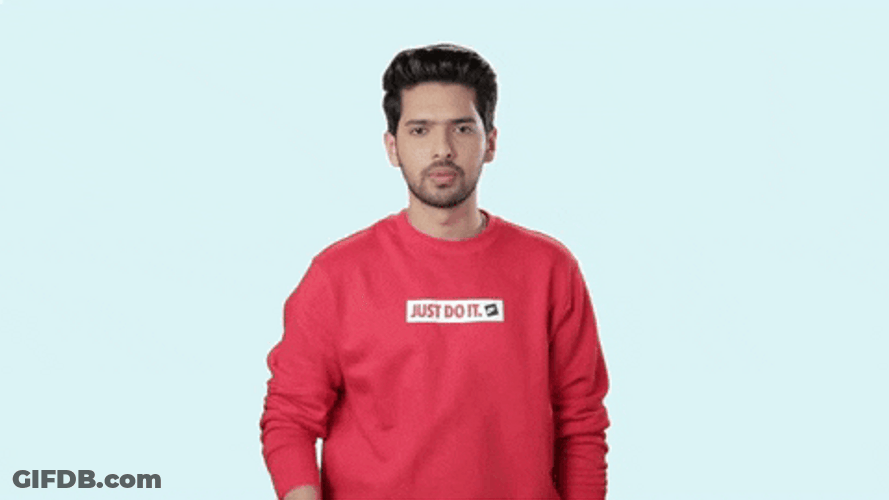 Guy Giving Some Flying Kiss With Hearts GIF