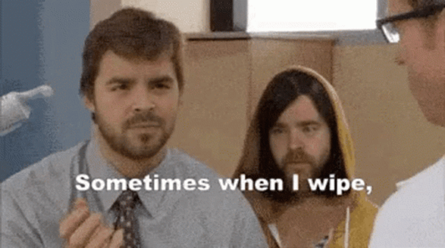 Guy Gotta Poop And Wipe Hundred Times GIF