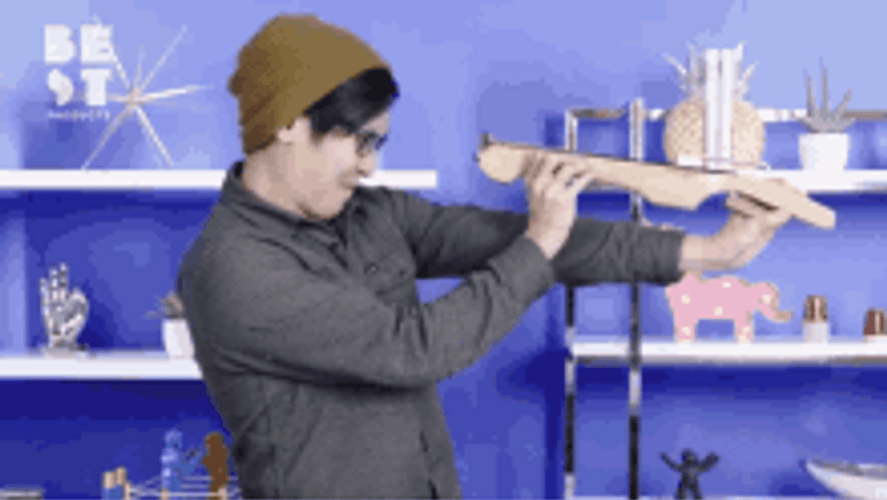 Guy Gun To Head Shot Ball Funny GIF
