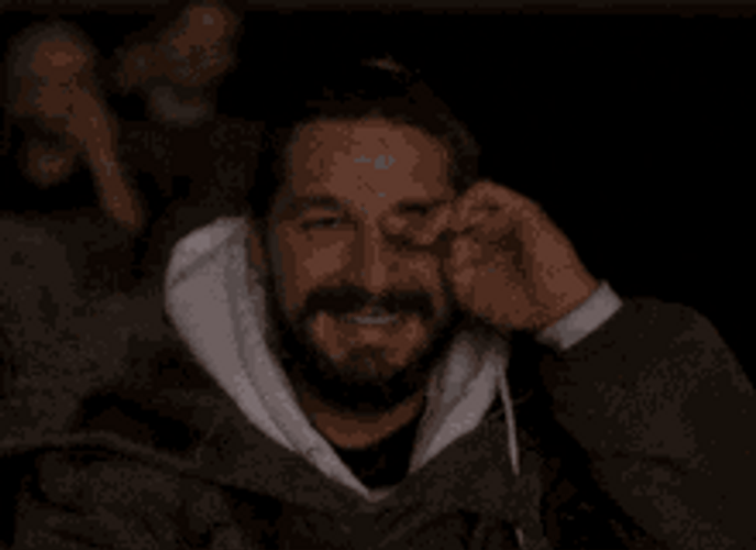 Guy Having Tears Of Joy While Watching Something GIF