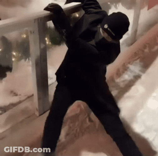 Guy Holding On Dear Life Ice Skating GIF