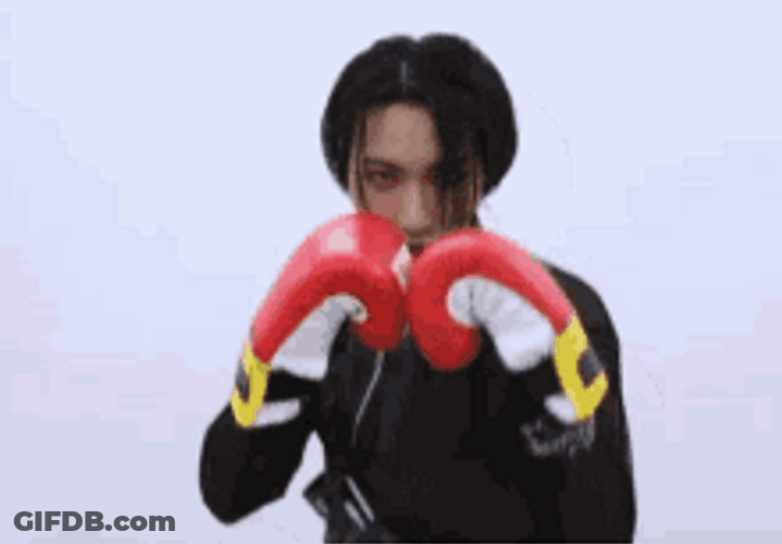 Guy Hopping And Punching GIF