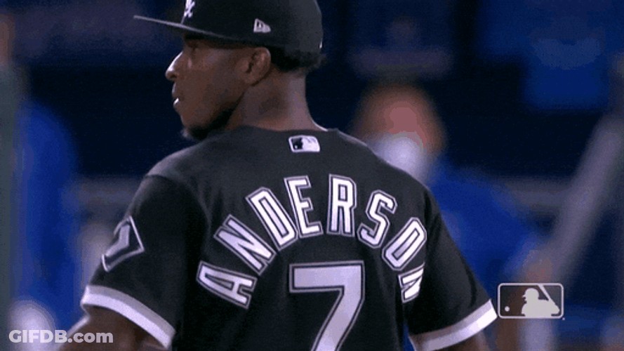 Guy In Baseball Uniform Walking Tim Anderson GIF