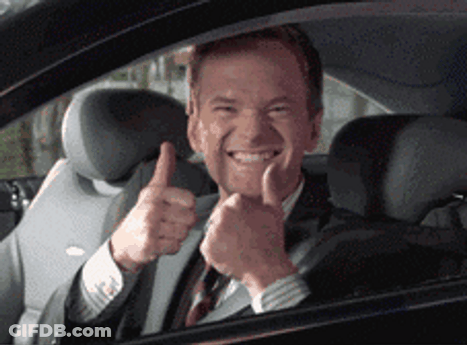 Guy In Car Awesome Job GIF