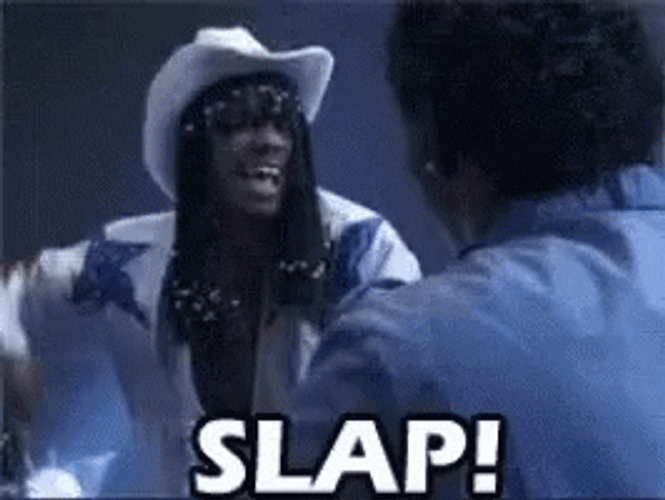 Guy In Cowboy Hat Pimp Slap GIF
