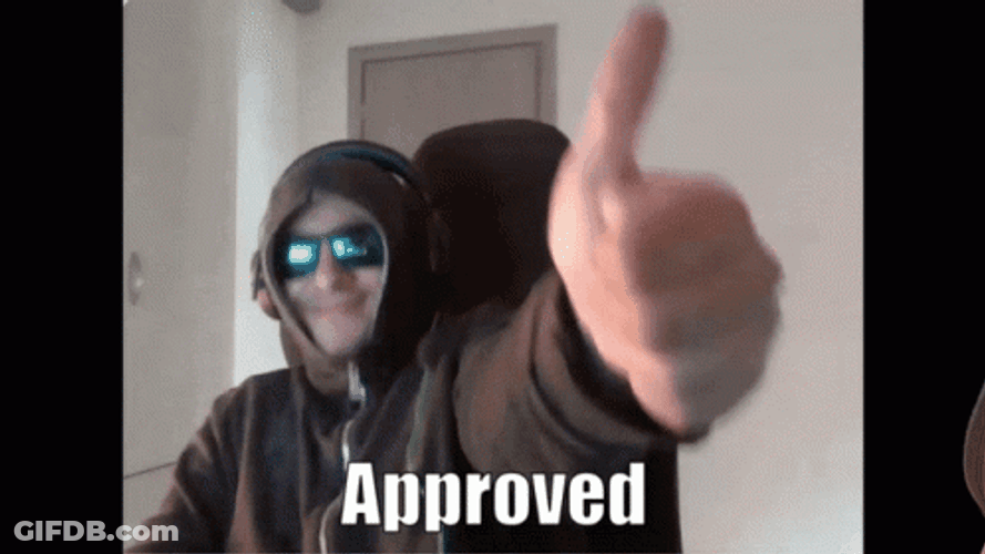 Guy In Hoodie Approved GIF