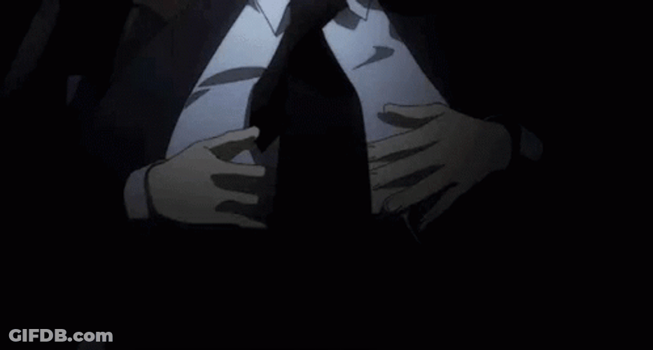 Guy In Suit Is So Full GIF
