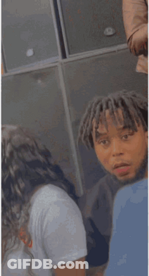 Guy Kinky Hair Surprised Face GIF