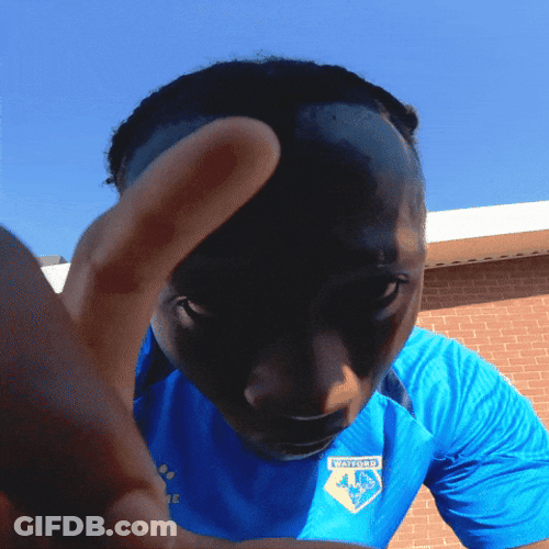 Guy Knocks Can You Hear Me Now GIF