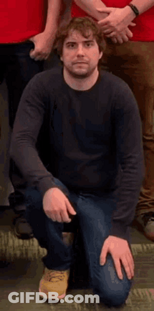 Guy Lacks Energy Thumbs Up I Love My Job GIF