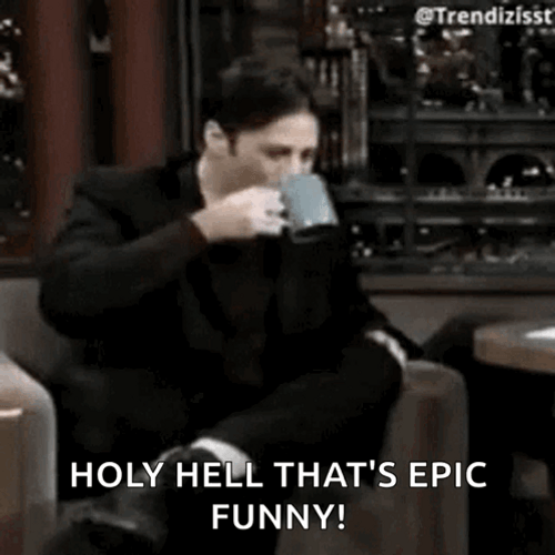 Guy Laugh And Spit Coffee Rofl GIF