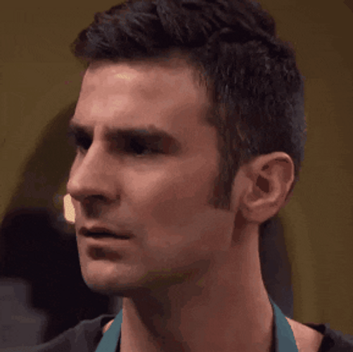 Guy Listening Reacted Huh GIF