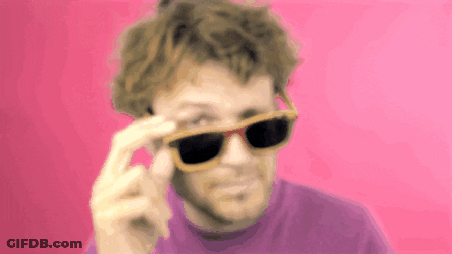 Guy Looking Closer GIF