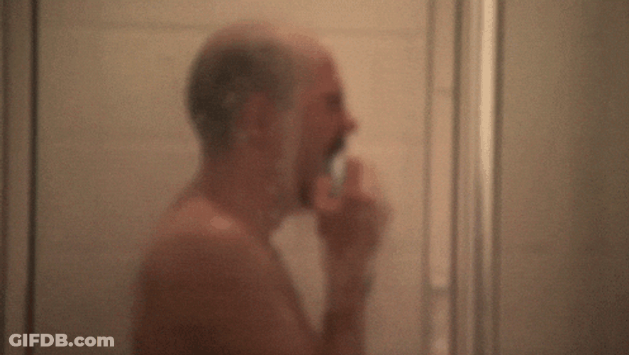 Guy Meltdown Crying In Bathroom GIF