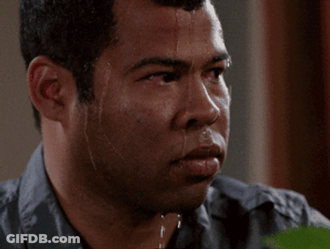 Guy Nervous Sweating Water GIF