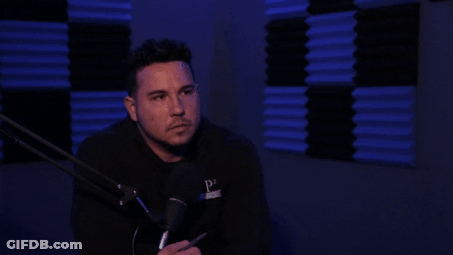 Guy On Microphone Burp While On Air GIF