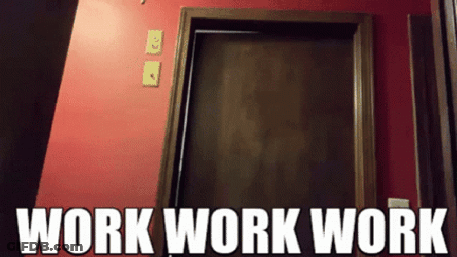 Guy Passing By Work Work Work GIF